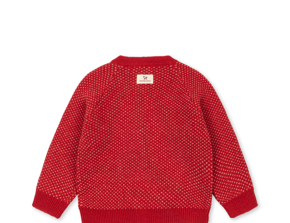 Konges Sløjd A/S KNITTED CARDIGANS cat rouge