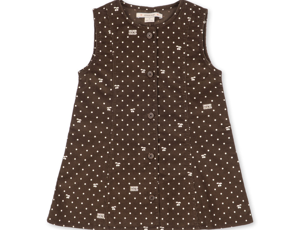 Konges Sløjd A/S WOVEN DRESSES cherry dot chocolate