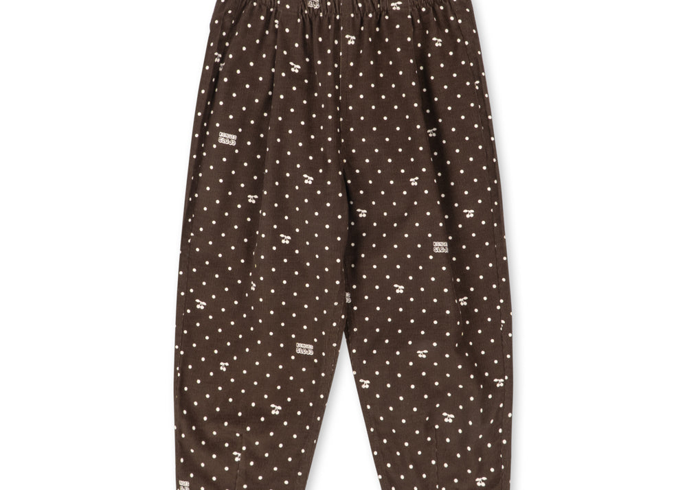 Konges Sløjd A/S WOVEN PANTS cherry dot chocolate