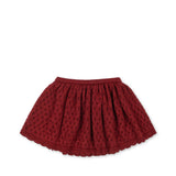 Konges Sløjd A/S KNITTED SKIRTS red dahlia