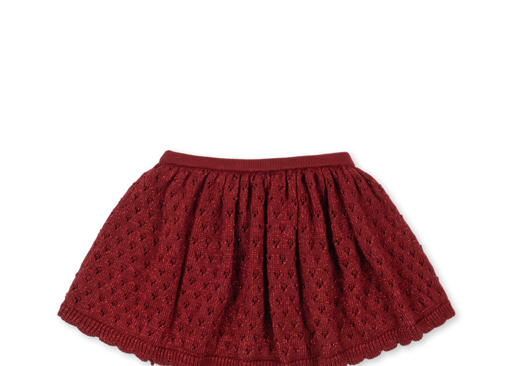 Konges Sløjd A/S KNITTED SKIRTS red dahlia