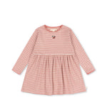 Konges Sløjd A/S JERSEY DRESSES rose cream stripe