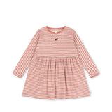 Konges Sløjd A/S JERSEY DRESSES rose cream stripe