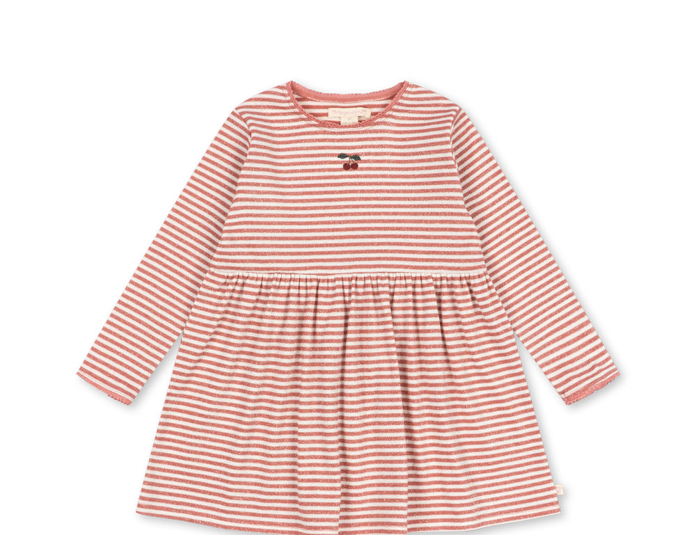 Konges Sløjd A/S JERSEY DRESSES rose cream stripe