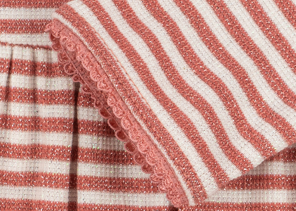 Konges Sløjd A/S JERSEY DRESSES rose cream stripe