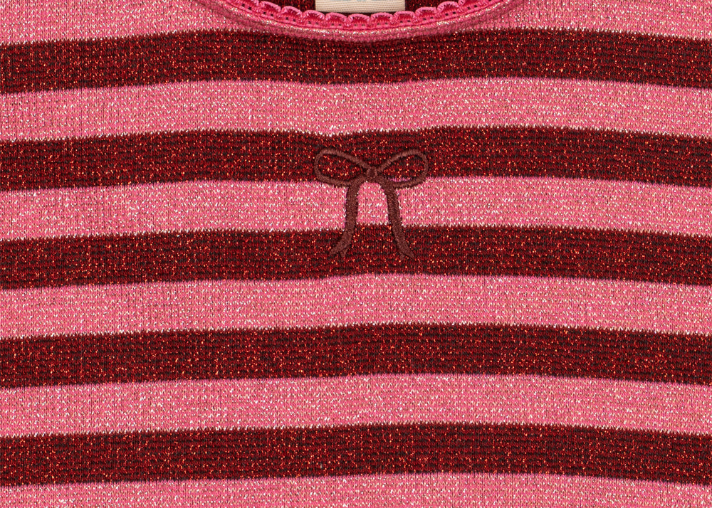 Konges Sløjd A/S JERSEY DRESSES pinky stripe