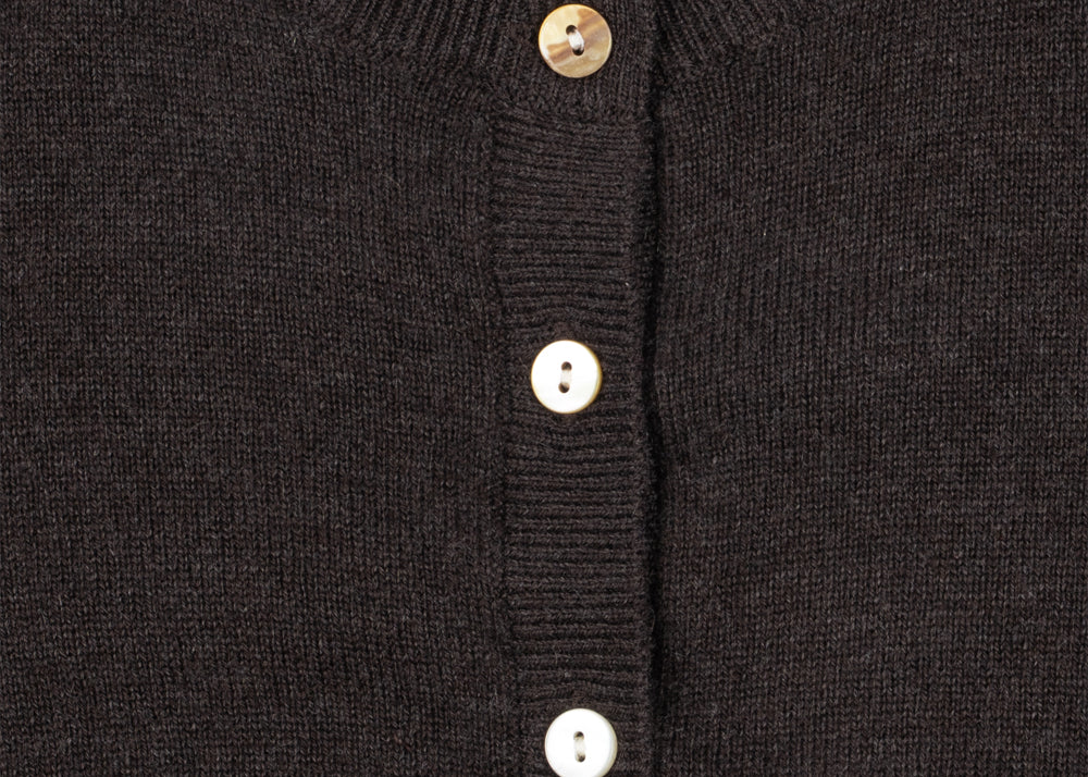 Konges Sløjd A/S KNITTED CARDIGANS chocolate brown