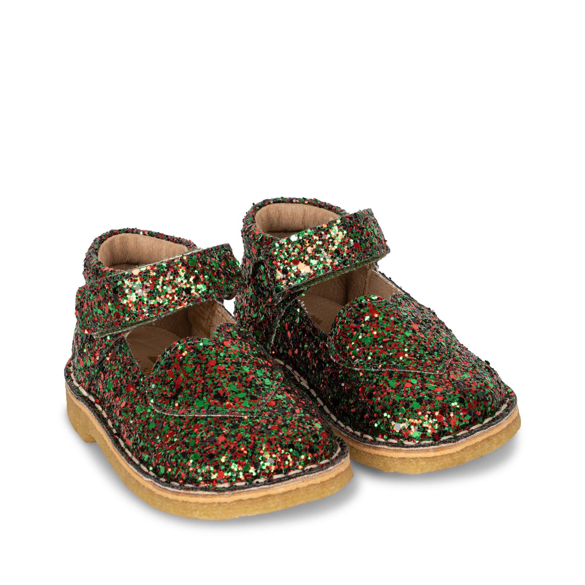 Konges Sløjd A/S Leren Sandalen multi glitter