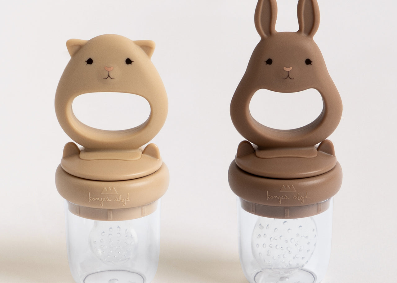 Konges Sløjd A/S FEEDING PACIFIER bark/shell
