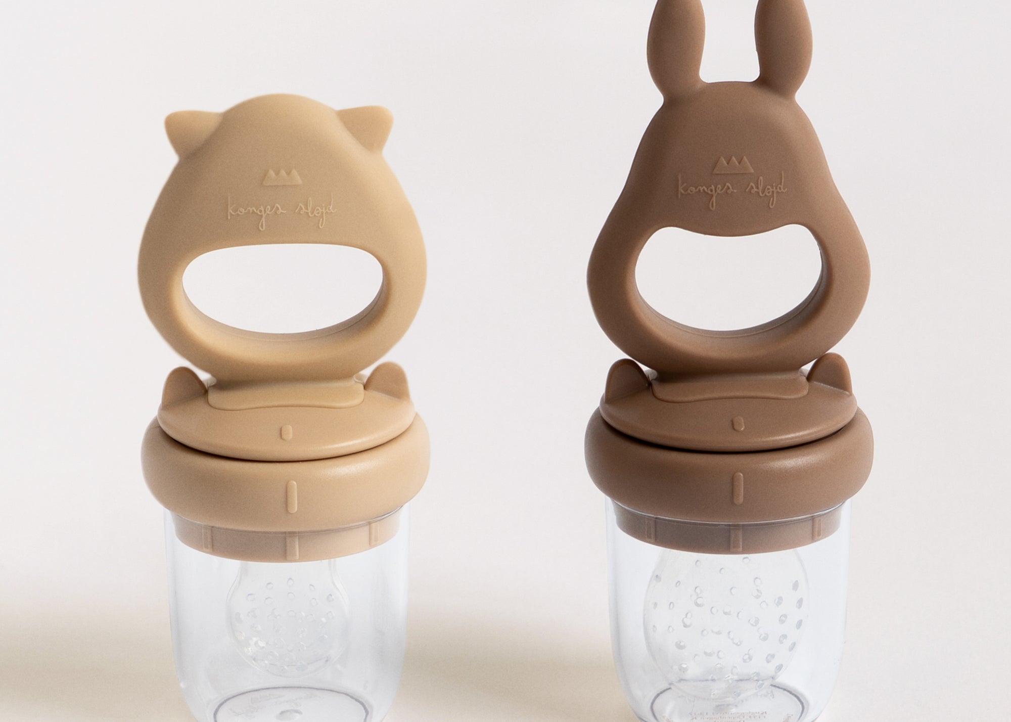 Konges Sløjd A/S FEEDING PACIFIER bark/shell