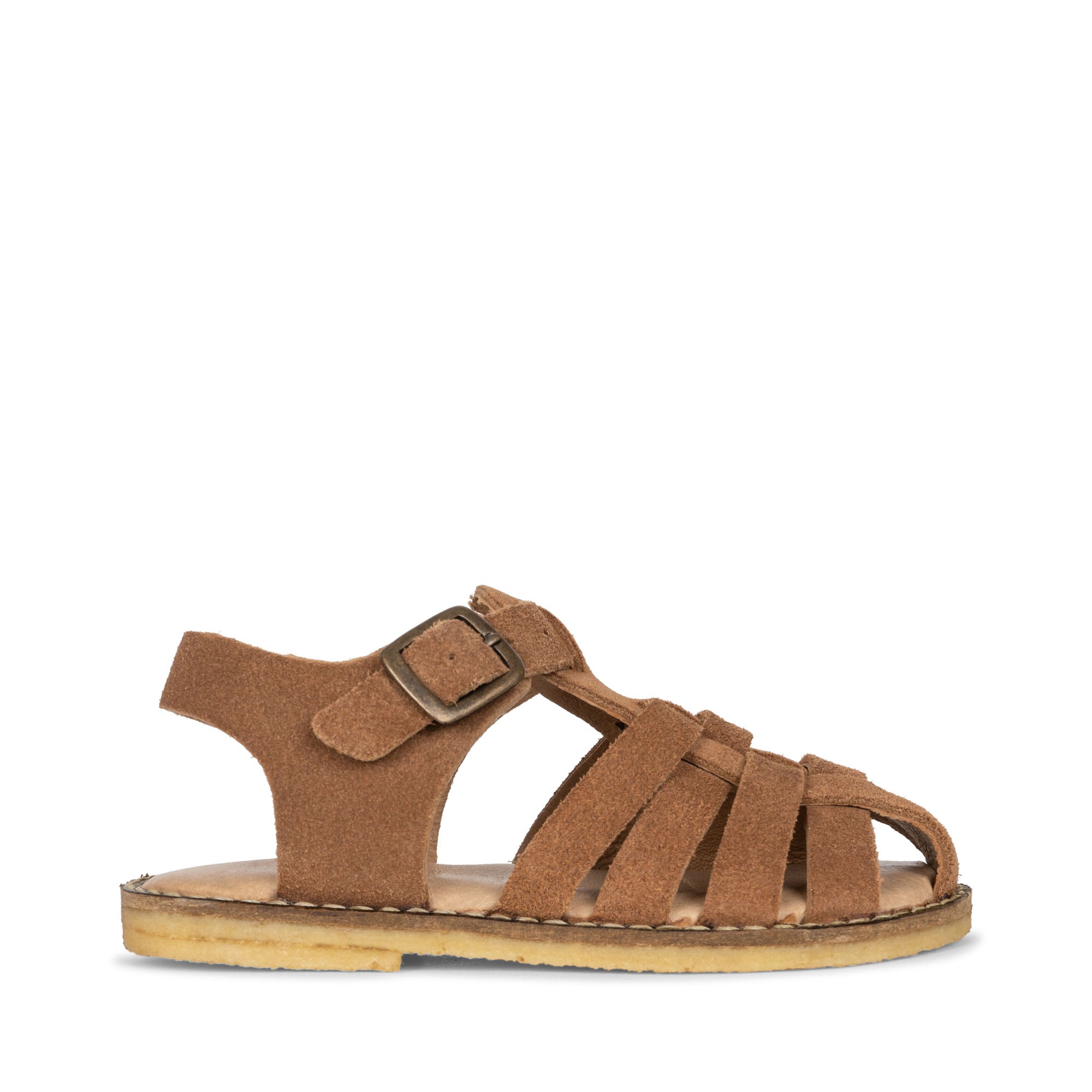 Konges Sløjd A/S Leren Sandalen cognac