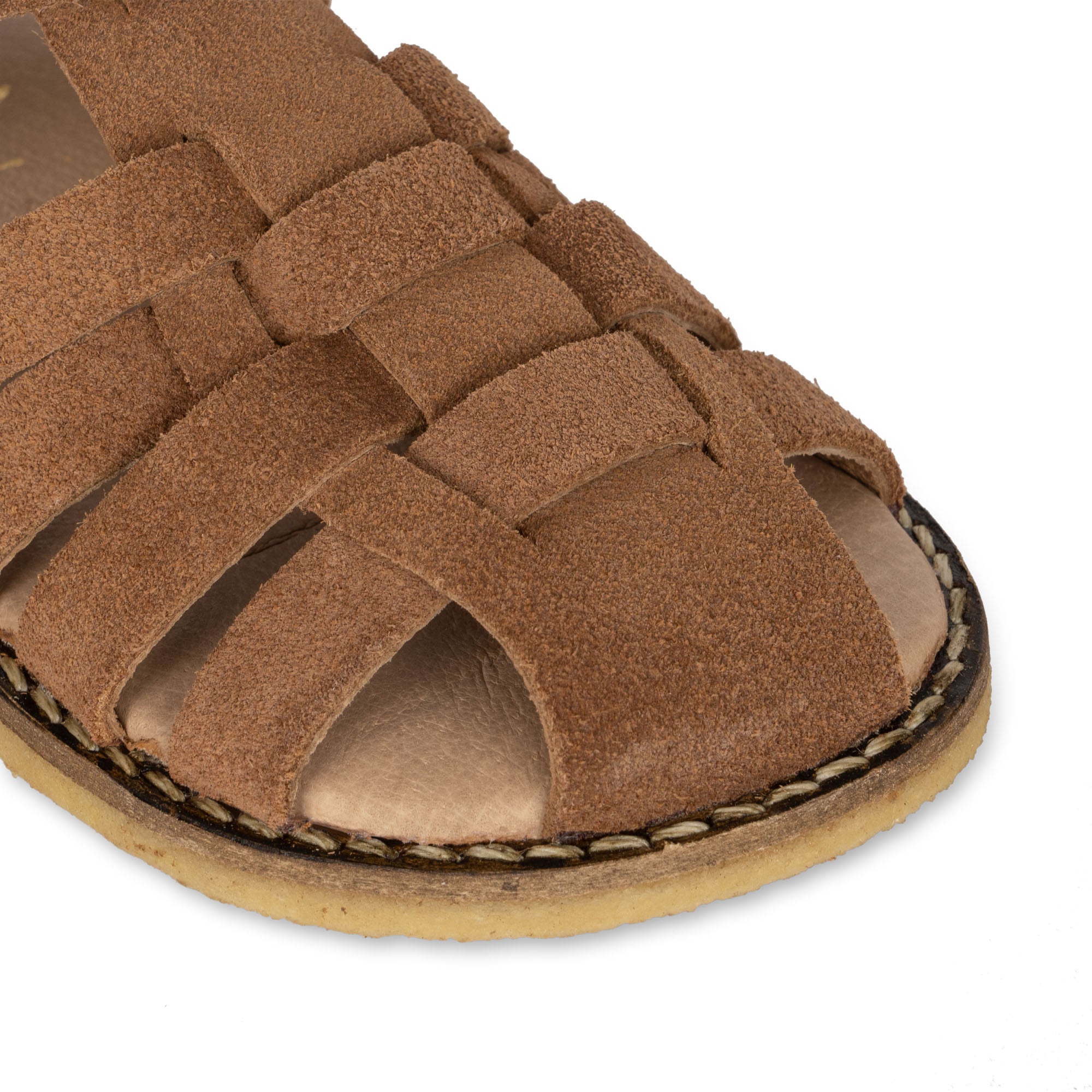 Konges Sløjd A/S Leren Sandalen cognac