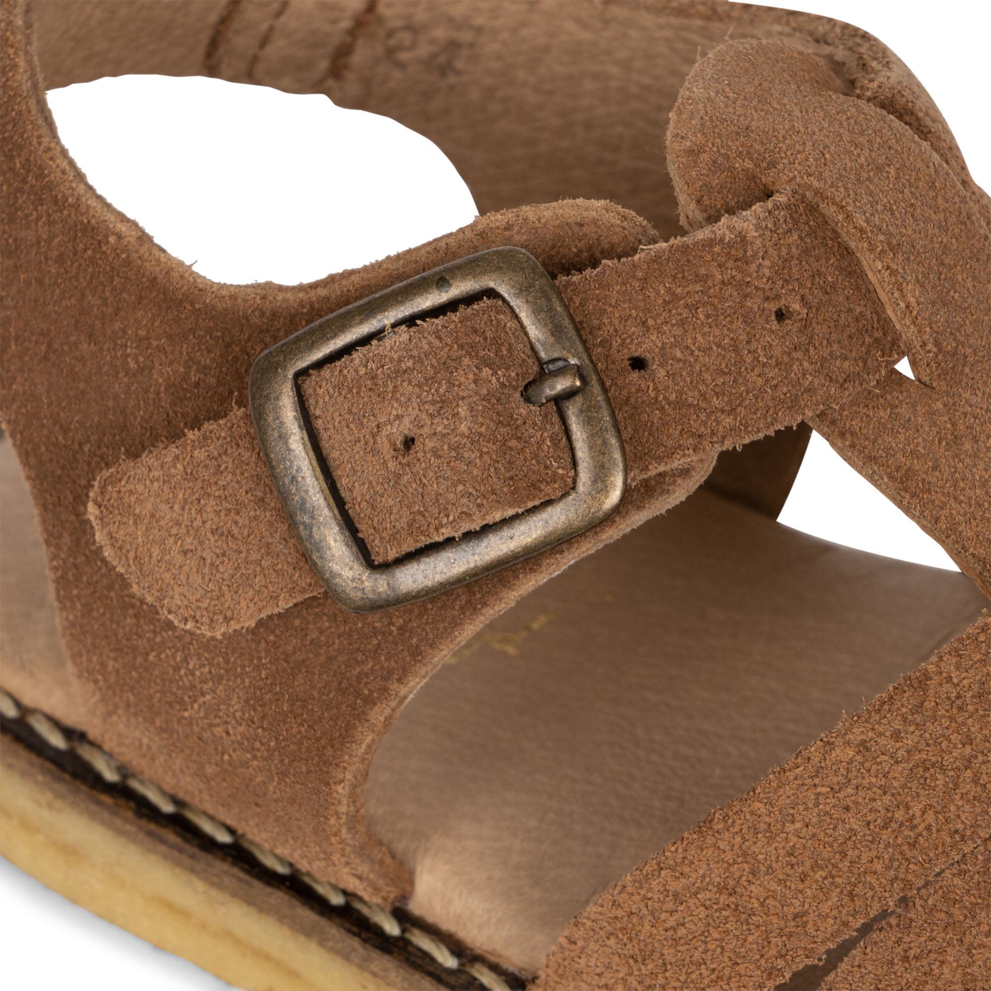 Konges Sløjd A/S Leren Sandalen cognac