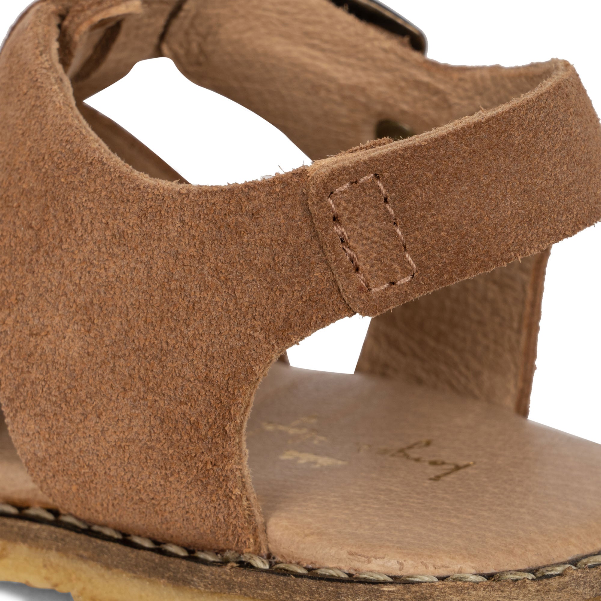 Konges Sløjd A/S Leren Sandalen cognac