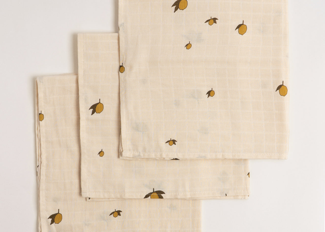 Konges Sløjd A/S MUSLIN CLOTHS lemon