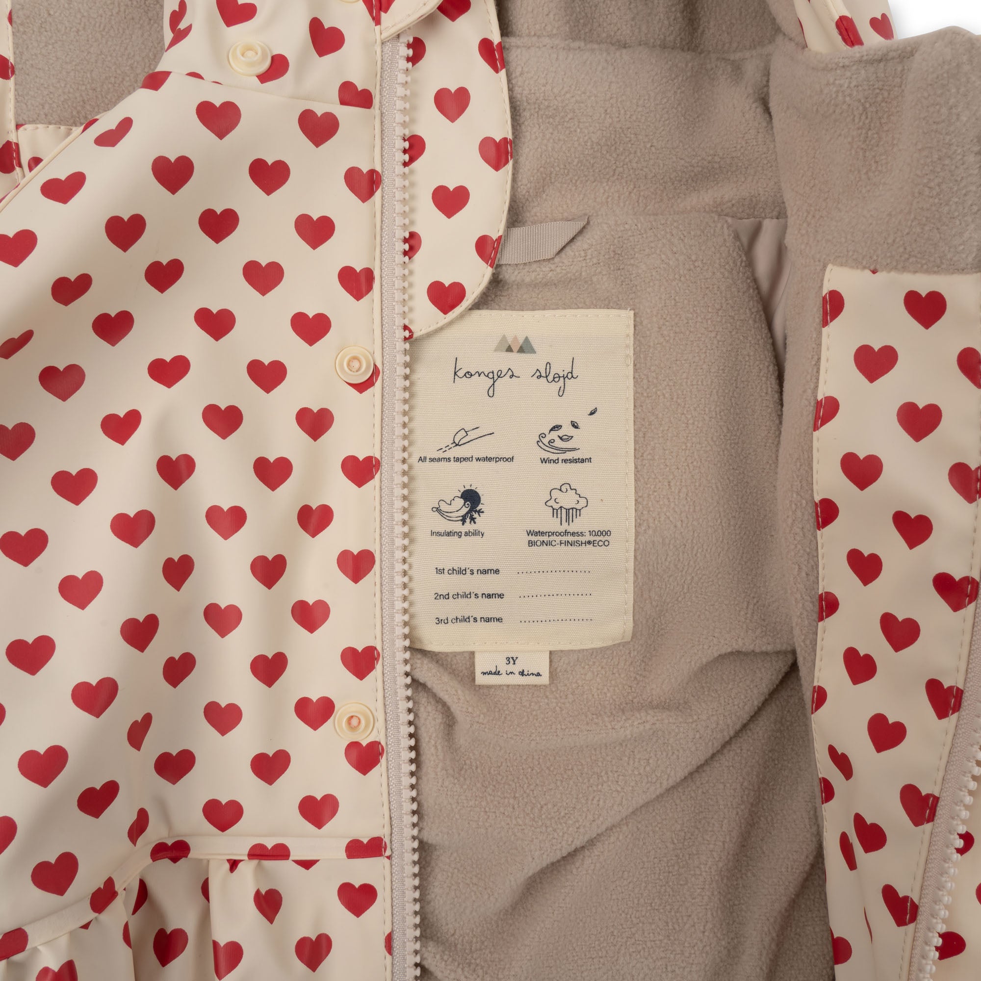 Konges Sløjd A/S Regenkleding coeur rouge
