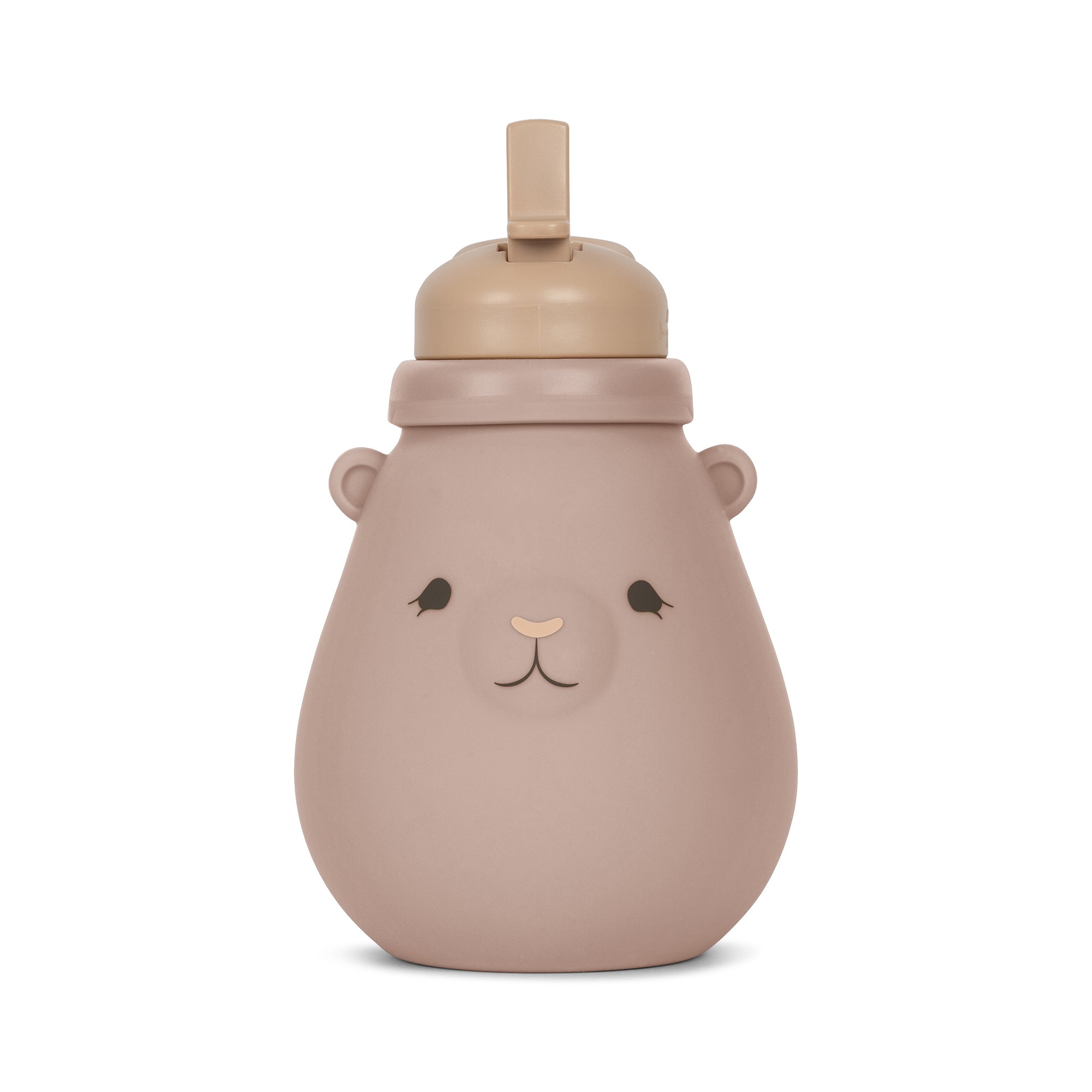 Konges Sløjd A/S SILICONE TEDDY DRINKING BOTTLE Thermoflessen BLUSH