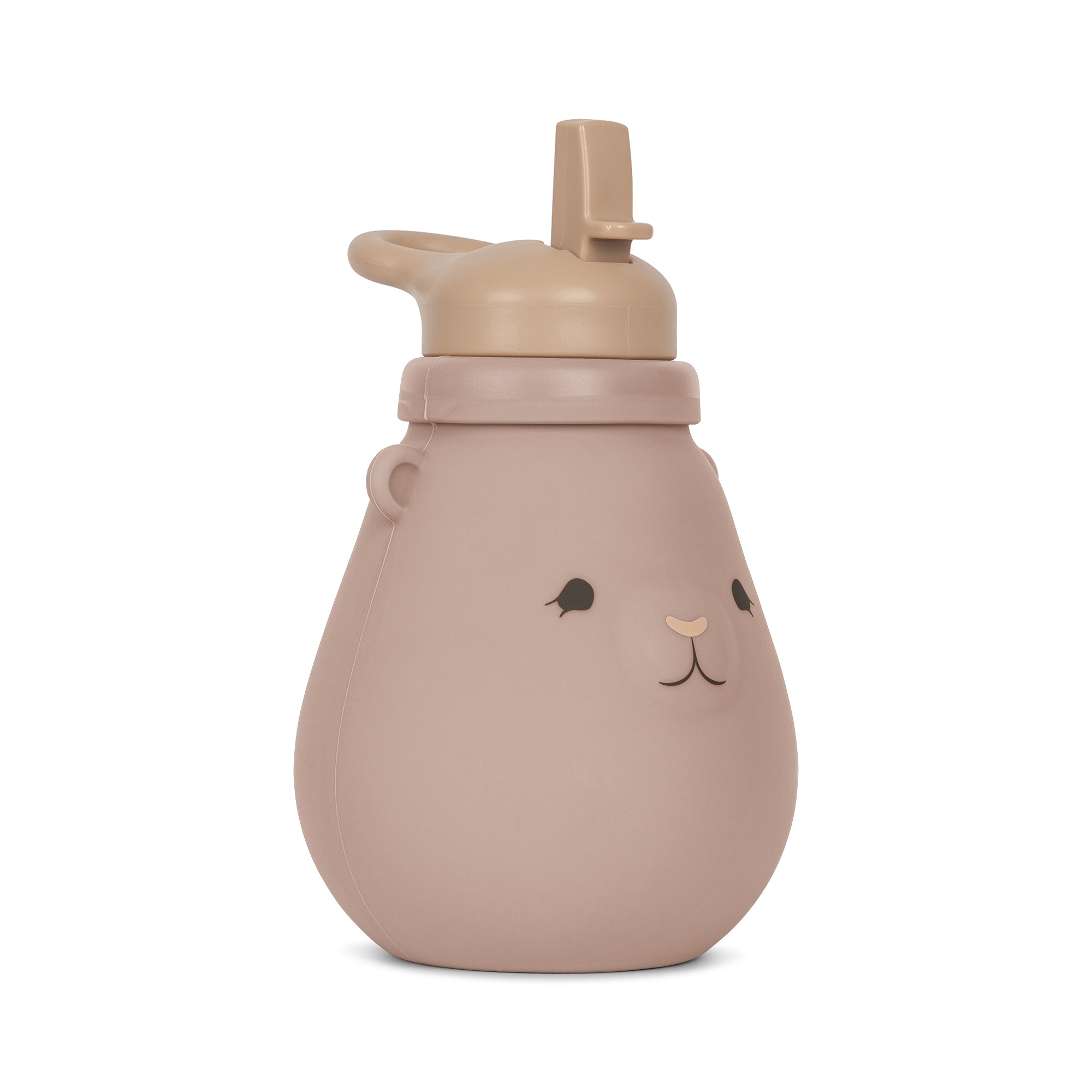 Konges Sløjd A/S SILICONE TEDDY DRINKING BOTTLE Thermoflessen BLUSH